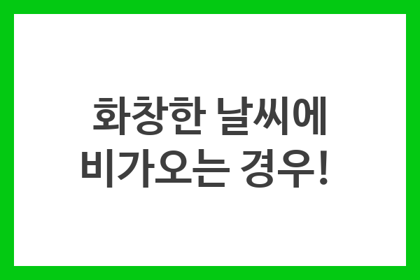 변덕스러운 날씨 속에서 새로운 경험을 찾아보세요.